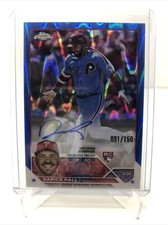 2023 Topps Chrome Darick Hall Blue RayWave Refractor Rookie Auto RC 91/150