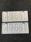 <!--F#f_0-->1919 Maryland Repainted License Plate Tag Set Powder Coated Ready to Paint<!--F/-->