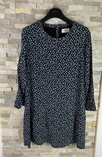 Hush women’s Size 12 Black Blue Floral Ditsy Viscose Dress