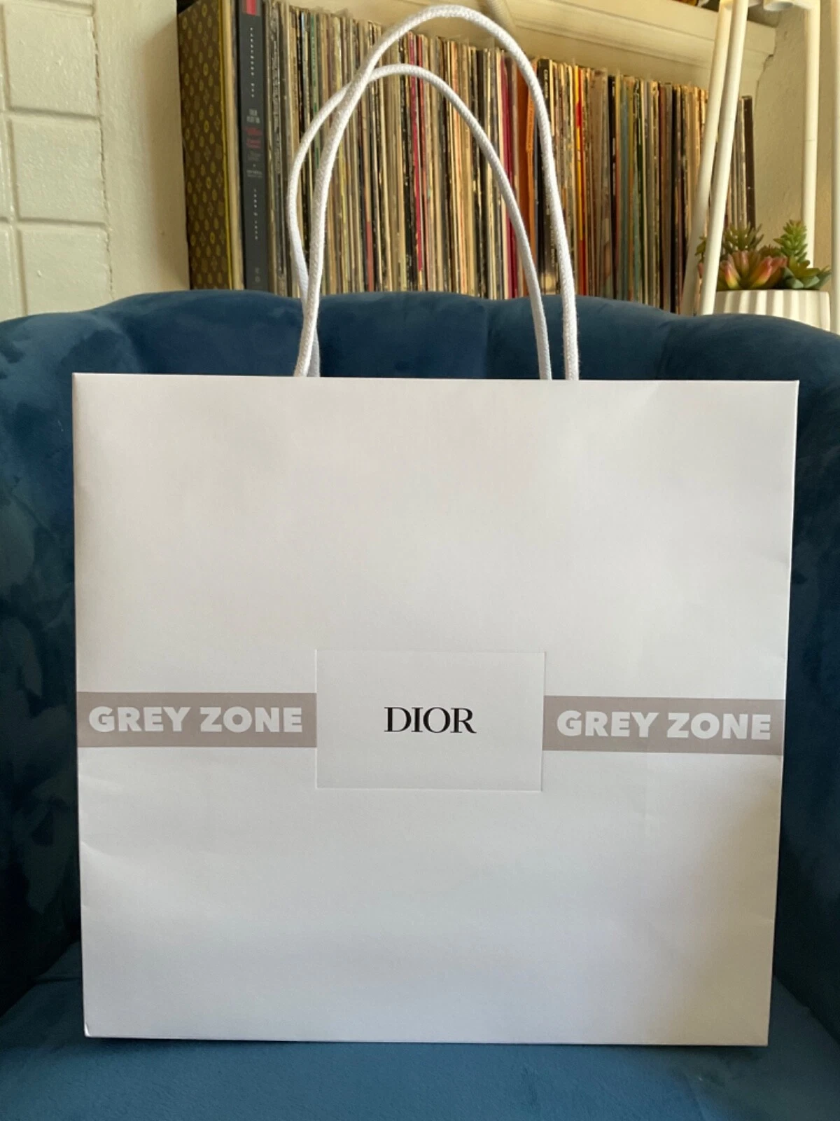 Sac cadeau shopping DIOR édition limitée en relief ZONE GRISE 12
