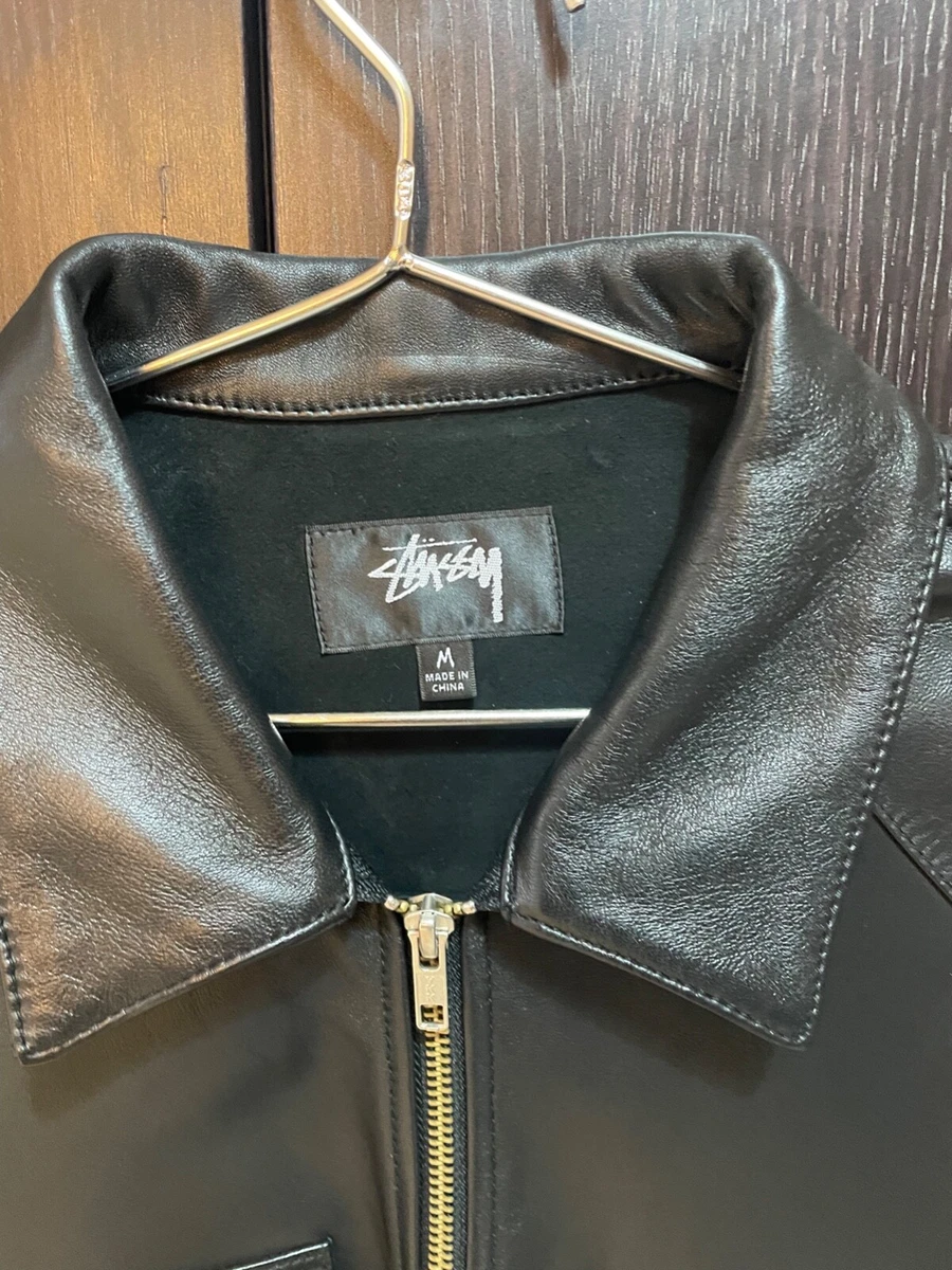 Stüssy Leather Western Zip LS Shirt | eBay