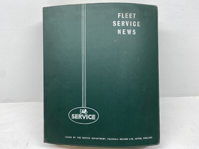 Vauxhall Fleet Service Technical News Folder For Cars & Bedford Commercial Users