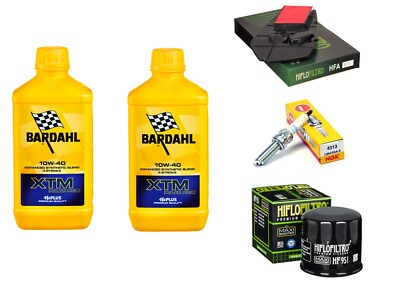 INSPEKTIONSSET BARDAHL XTM 10W40 ÖLFILTER LUFT ZÜNDKERZE HONDA NSS 250 KRAFT A/X