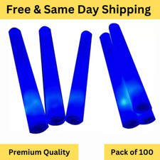 100PCS Light Up LED Soft Foam Sticks Wands Rally Flashing Glow Party Rave