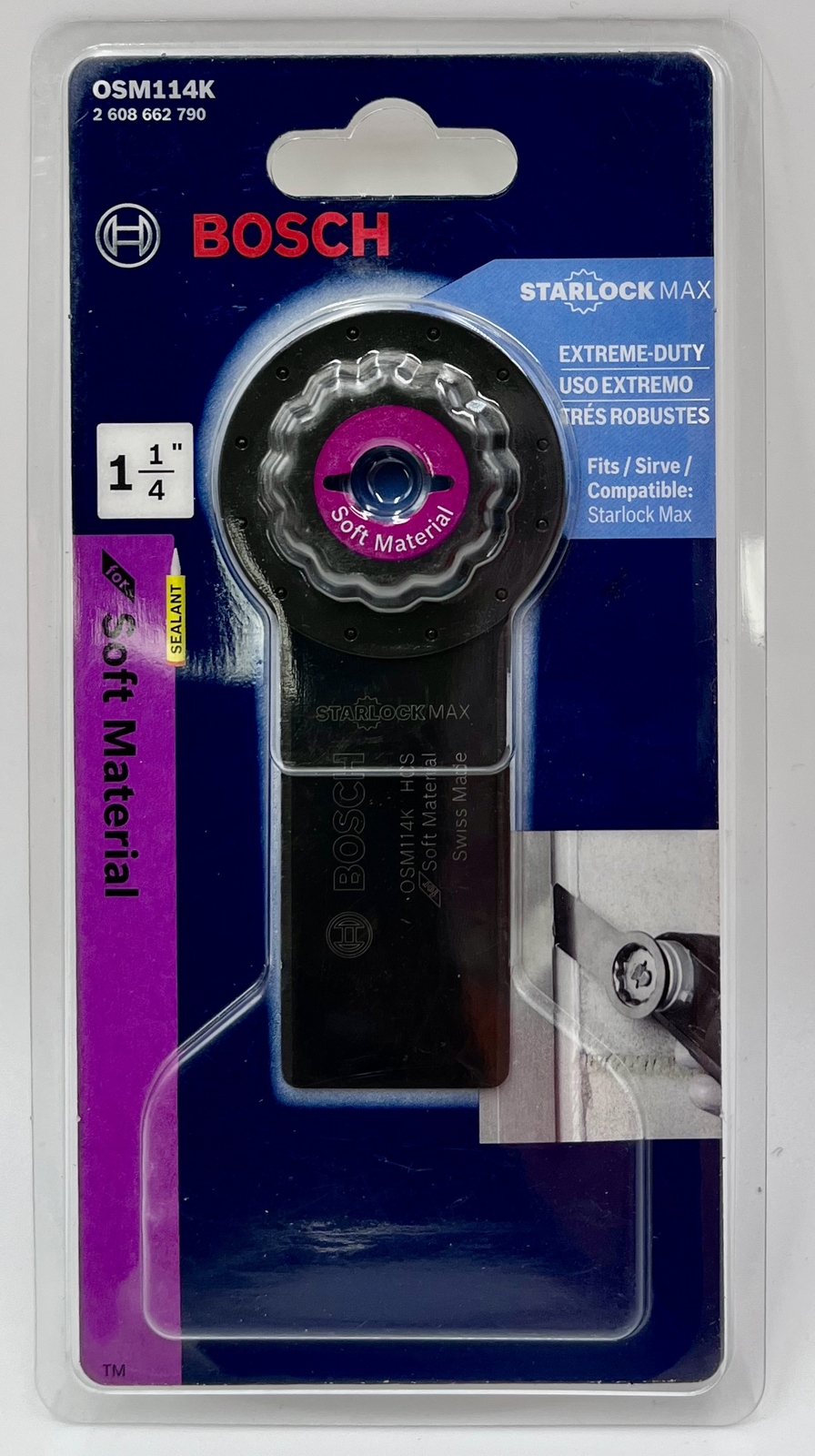 Bosch OSM114K StarlockMax Sealant Knife, 1-1/4"