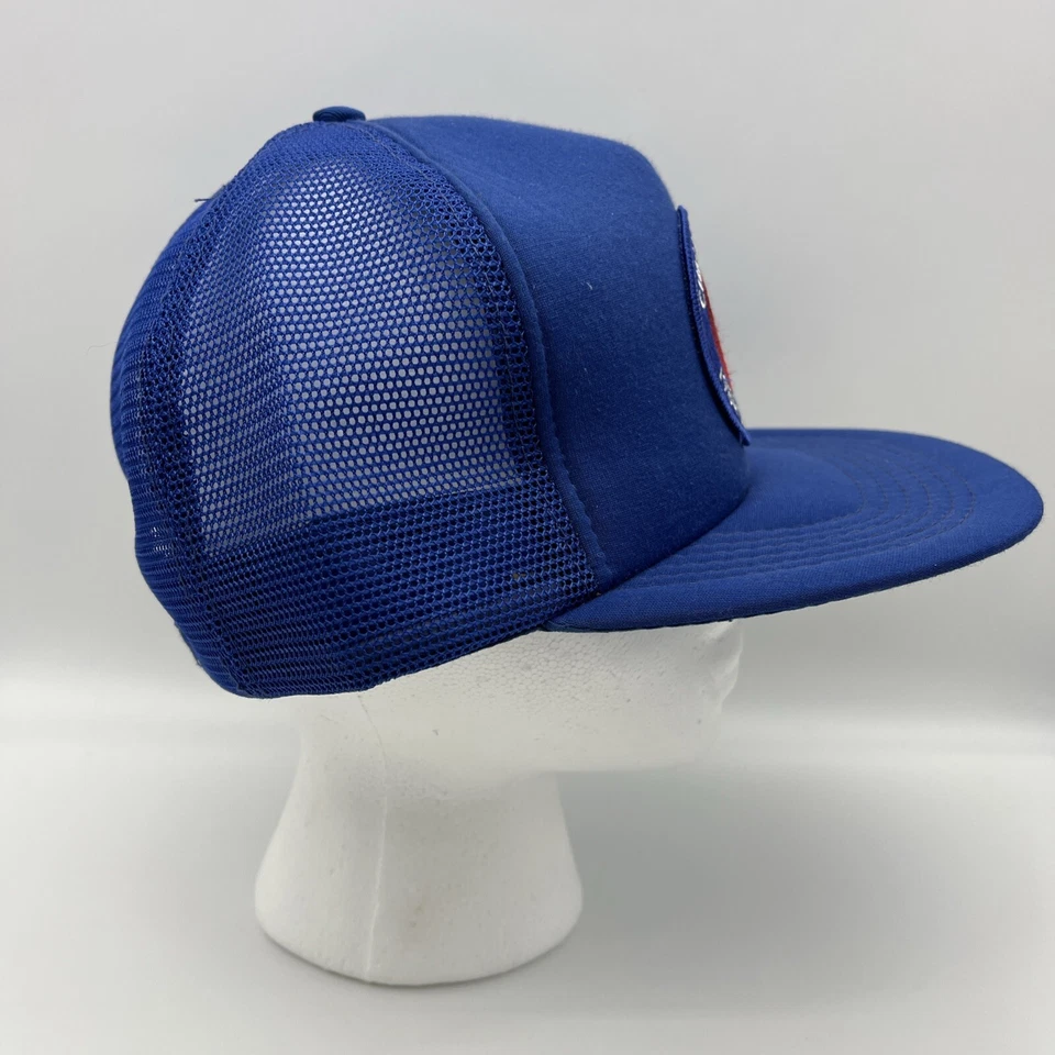 Chicago Cubs 1984 CHAMPIONS Annco Snap Back Mesh Trucker Hat with Pin Adjustable - Image 4 of 4