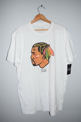 NWT Point Blank Graphic T-Shirt Black Native American Logo Sz L