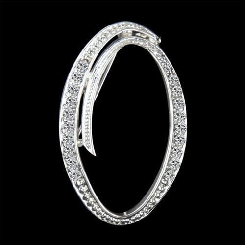 26 Buchstaben Kristall Strass Alphabet Brosche Hochzeit Damen Schmuck Menge DE - Picture 9 of 38