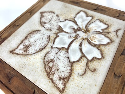 Trivet Hot Pad  Boho Kitchen Rustic Cabin Decor Vintage Home Mexican Floral Tile