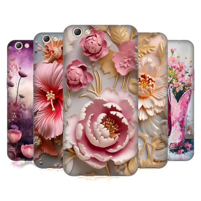 OFFIZIELLE HAROULITA BLÄTTER UND BLUMEN SOFT GEL HANDYHÜLLE FÜR OPPO HANDYS