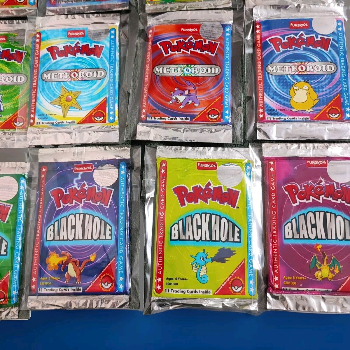 2004 Funskool Pokemon Sealed TCG X 15 Packs Meteoroid + Blackhole