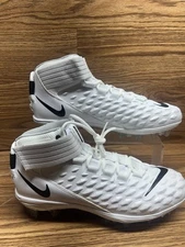 Nike Force Savage Pro 2 Men Size 9.5  Football Cleats White/Black AH4000-100 New
