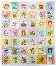 Fabrics Cheeky Animals. Cotton Charm Packs, Fat Quarters Bundles, 42 Different M
