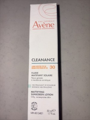 Avene Cleanance - Mattifying Sunscreen Lotion - SPF30 - 1.7oz (50ml) 03/2026