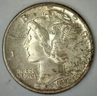 Uncirculated 1942 Mercury Silver Dime Toned 10c US Type Coin 10 Cents
