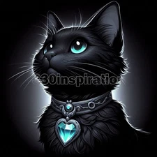 Digital Image Picture Photo Wallpaper Background Desktop Art Fantasy Cat #A306