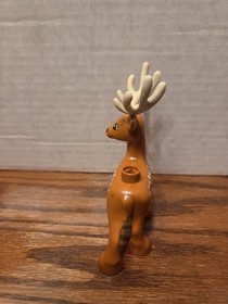 Lego Duplo REINDEER with Antlers Christmas Santa Claus Sleigh Winter Zoo Deer