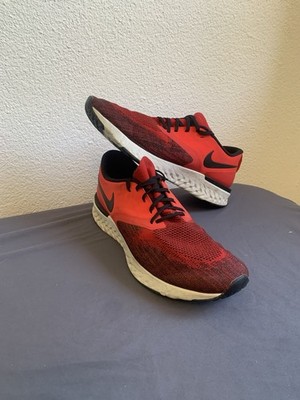Nike Men s Odyssey React 2 Flyknit Red White Black Running Shoes Size 14