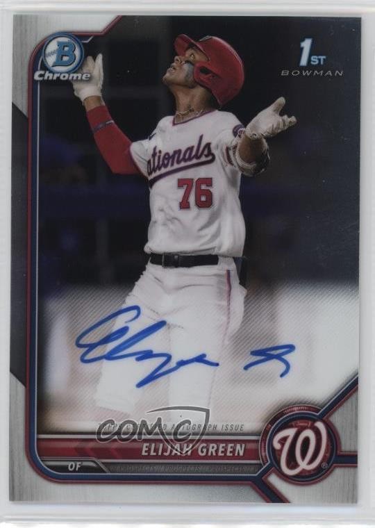 2022 Bowman Draft Chrome Draft Pick Auto Elijah Green #CDA-EG Auto 0ou7