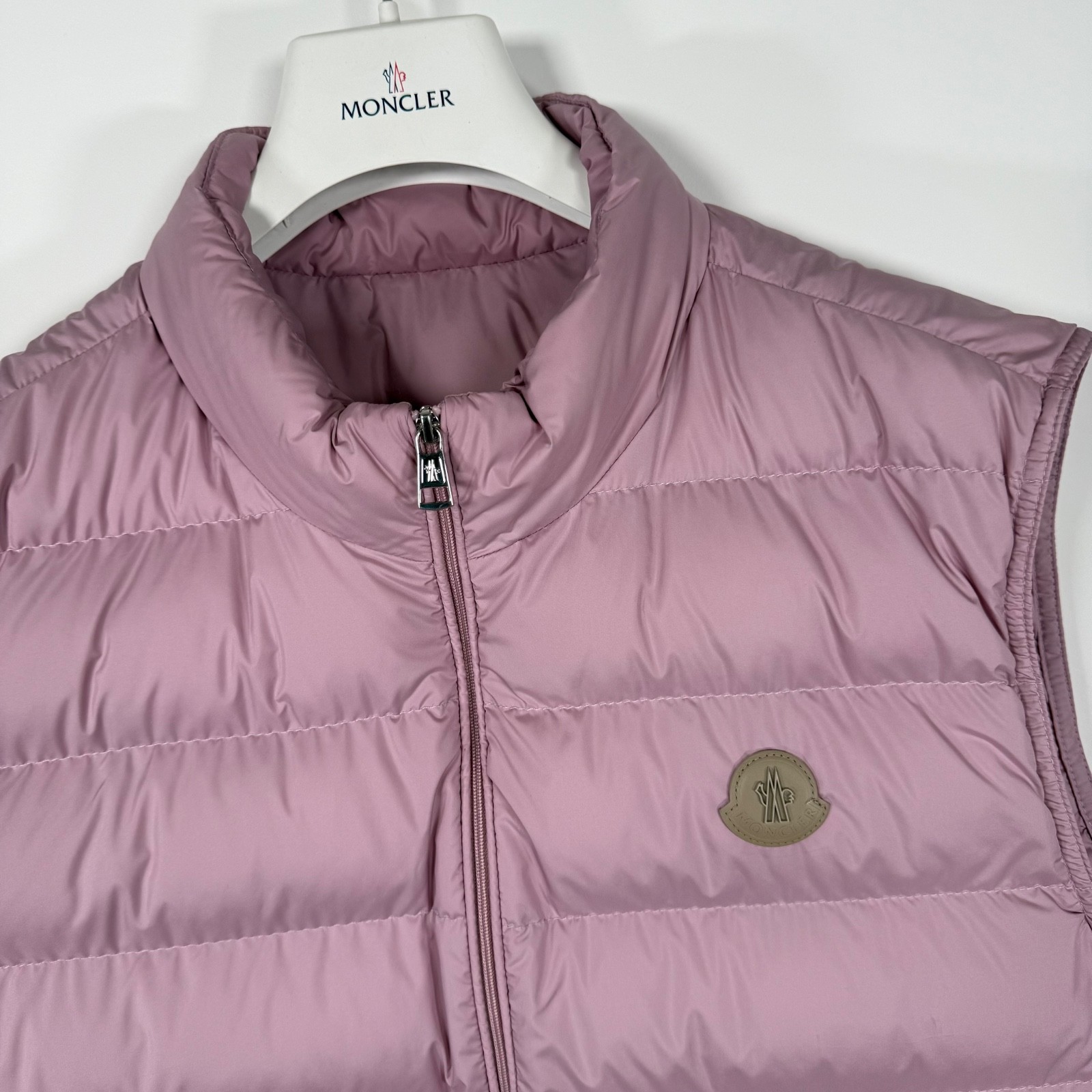 Moncler Lechtal Men's Gilet Down Puffer Vest - Size 6 (XXL) - Pink image 3