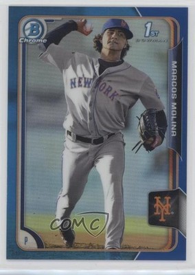 2015 Bowman Chrome Prospects Blue Refractor 63/150 Marcos Molina #BCP78 3nc