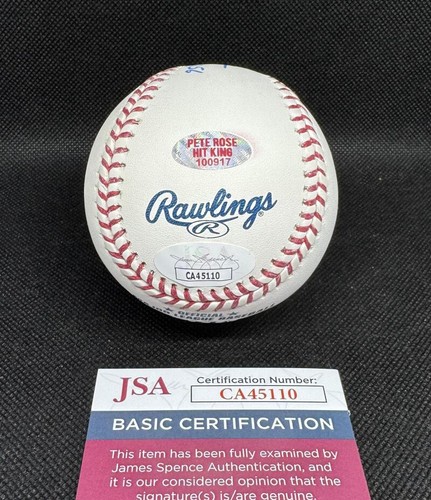 Pete Rose Signed Autograph OMLB Baseball Ball - Hit King 4256 Inscripts JSA COA - Picture 2 of 4