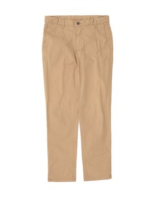 MASSIMO DUTTI Mens Slim Fit Chino Trousers EU 38 Small W30 L30 Beige YC01
