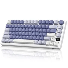 M75 Mechanical Keyboard with OLED Smart Display and Volume Knob, 2.4G/USB-C/B...
