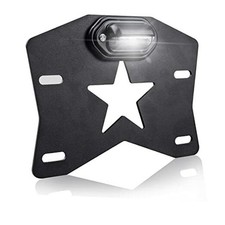 UTV License Plate Holder With Light, Aluminium RZR License Plate Mount
