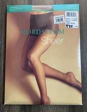 Nordstrom Light Beige Control Top Sheer Pantyhose Sz C Sheer Toe