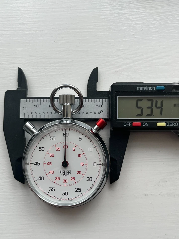 HEUER STOP WATCH, Rare Vintage, Circa 1970's, Split Seconds Hand, Up to 1 Hour - Image 4 of 4