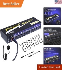 Guitar Pedal Power Supply 10 Isolated DC Output 9V/12V/18V For Effect Pedal W...