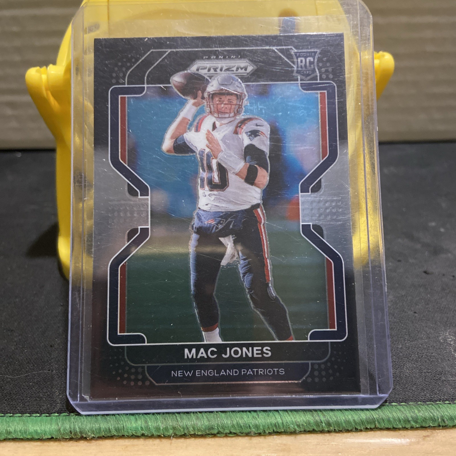 2021 Panini Chronicles Prizm Black Mac Jones Rookie Card RC #PB-5 Patriots