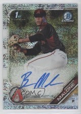 2019 Bowman Draft Chrome Pick Sparkles Refractor 14/71 Brennan Malone Auto 0x1