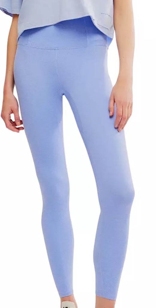 $98 Free People Movement Yoga Leggings Blueberry Pants Size Medium