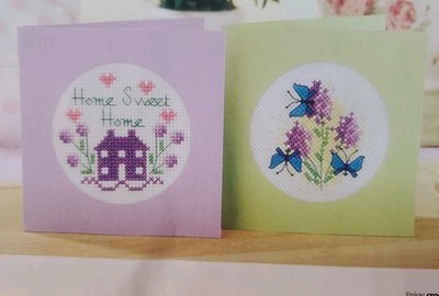 Enjoy Cross Stitch Card Kit -  Home Sweet Home - Opened