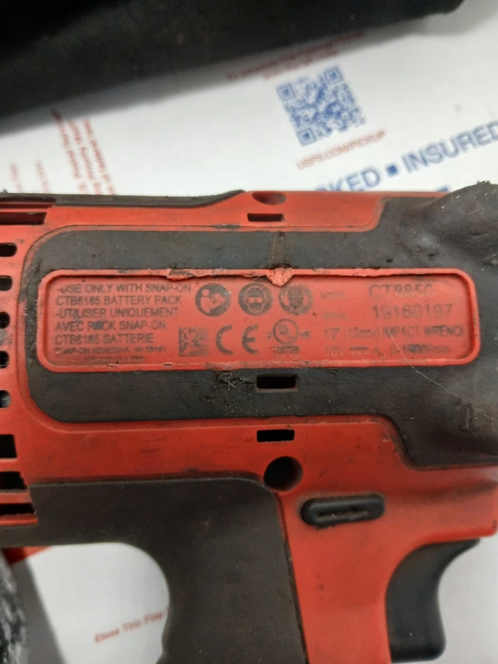 Snap-On CT8850G 1/2" Drive 18V Impact Wrench Green w/ 4.0Ah Battery *Pre Owned* - Image 4 of 4