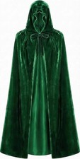 Hooded Thick Quality Velvet Cape/Cloak Witch Vampire Cosplay Costume Satin Lined