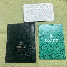 Vintage Rolex wallet /paper holder; translation Booklet ;2001-2002 calendar Set