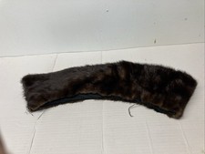 Vtg Dark Brown Mink Fur Round Collar for Coats/Dresses/Sweaters or Projects