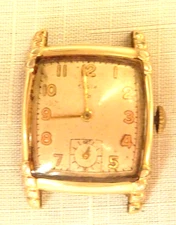 Elgin Wristwatch 15/0S 17J Parts 623 Antique Men's Rolled Gold