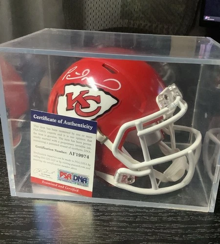 Patrick Mahomes Kansas City Chiefs Autographed Mini Helmet PSA/DNA Authenticated
