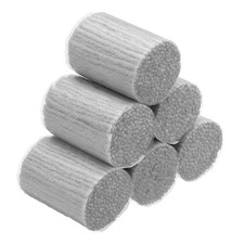 6 Rolls Latch Hook Yarn Latch Hook Kit Yarn Hook Rugs Crochet Light Gray