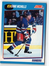 Bernie Nicholls 1991 Rangers NHL Card #460