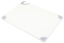  Saf-T-Grip Plastic Cutting Board with Safety Hook8" x 24" x 0.5", White 1