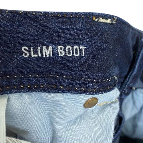 American Eagle Jeans donna 14 stivali lunghi slim bootcut denim elasticizzato lavaggio scuro - Foto 6 di 13