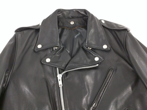 Authentic Schott NYC Washed Leather Moto Jacket Size 40 - Picture 7 of 9