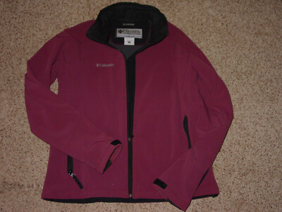 Womens Columbia Titanium Purple Full Zip Waterproof Jacket! Size