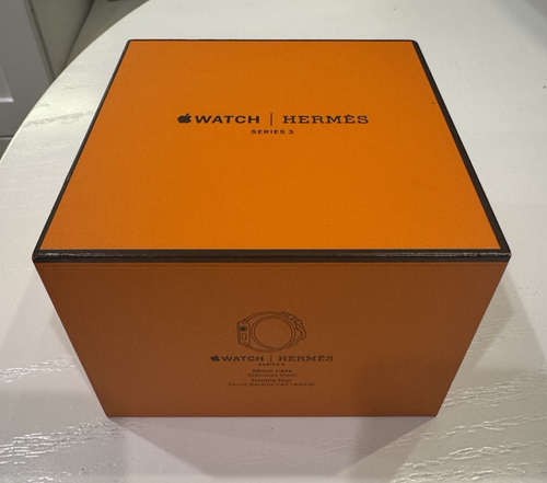Hermes Apple Watch 38mm GPS/LTE Series 3 + Hermes Blk Leather Double Tour Strap - Picture 21 of 23