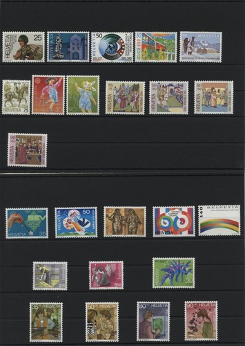 Schweiz Suisse Jahrgang 1989 postfrisch ** MNH komplett (incl.PP,PJ) LESEN